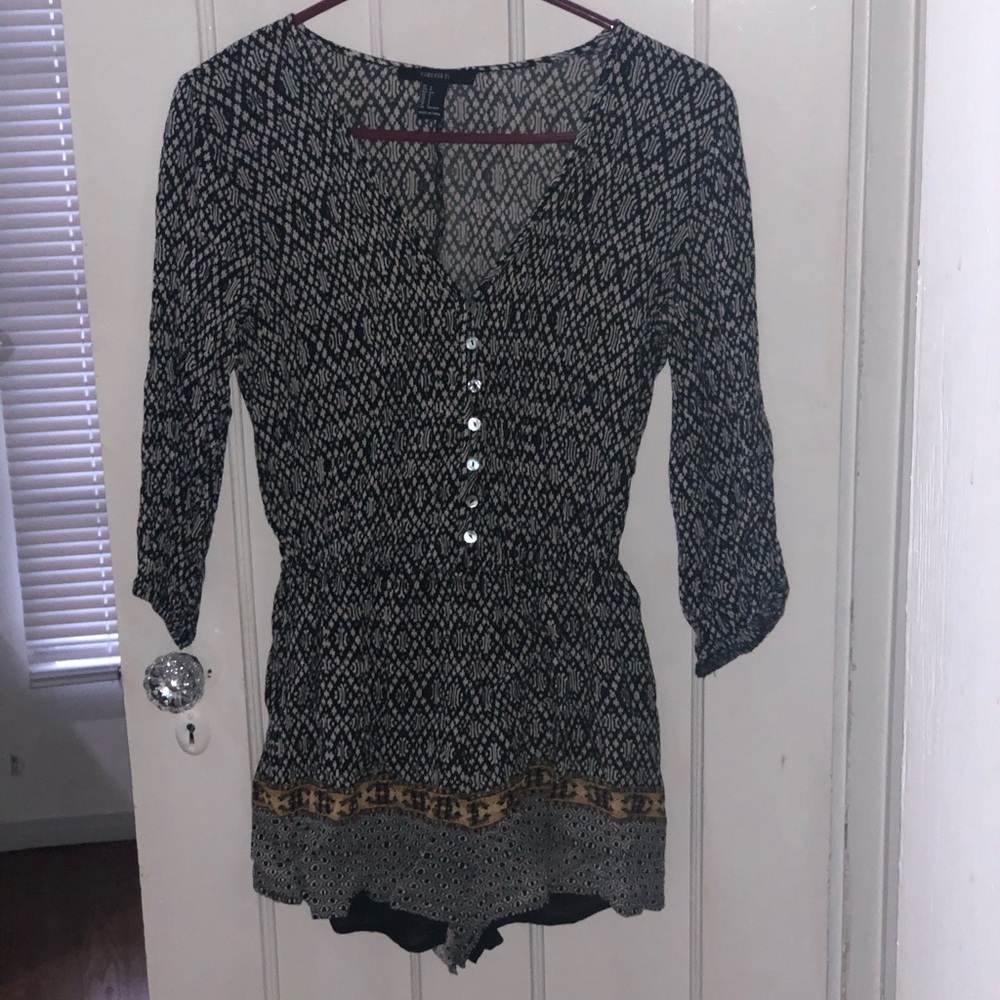 Abstract Printed Romper